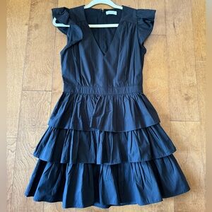 NWOT ARITZIA Little Moon black tiered mini dress